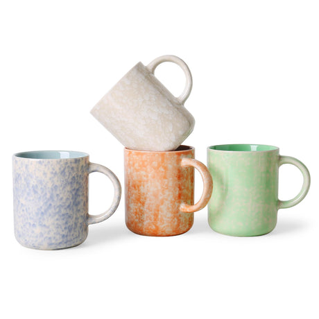 Okate 17oz Ceramic Coffee Mugs – Set of 4