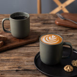 Okate 14oz Ceramic Coffee Mugs – Set of 6, Reactive Glaze