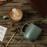 Okate 14oz Ceramic Coffee Mugs – Set of 6, Reactive Glaze