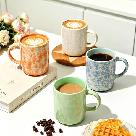 Okate 17oz Ceramic Coffee Mugs – Set of 4