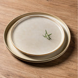 Okate Stoneware Dinnerware Set – Reactive Glaze, Service for 8